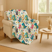 Couverture Douillette Sherpa Dino Bébé Dinosaure M