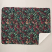 Couverture Douillette Sherpa Or Sarcelle Rose Art (Devant (Horizontal))