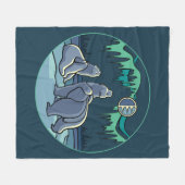 Couverture d'ours polaire Lumières du Nord Couvert (Devant (Horizontal))