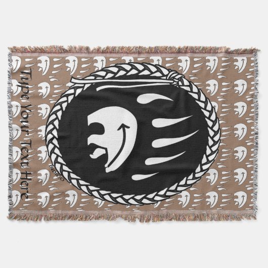 Couverture d'ours tribale Claw d'ours natif Lancer (Devant)