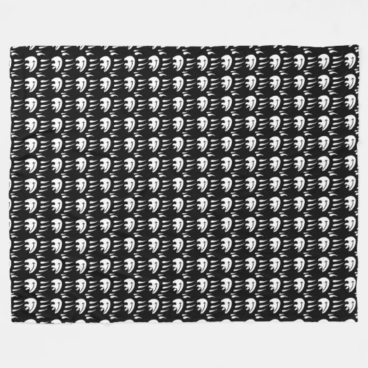 Couverture d'ours tribaux Art natif Couverture en (Devant (Horizontal))