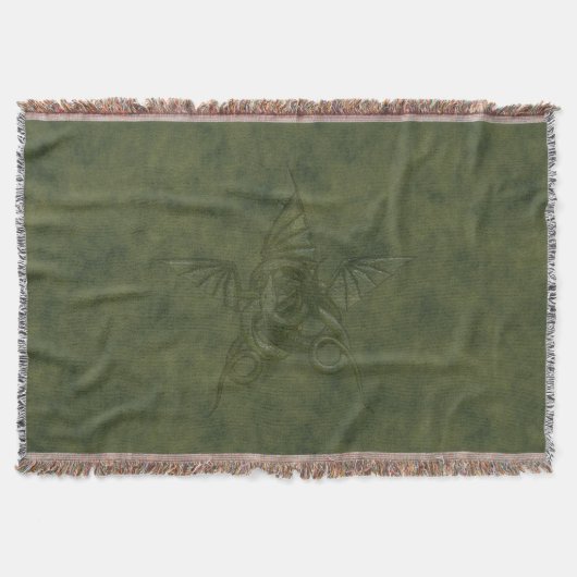 Couverture Dragon Star - Embossée en cuir vert (Devant)