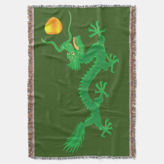 Couverture Dragon vert avec boule de soleil doré sur vert (devant Vertical)