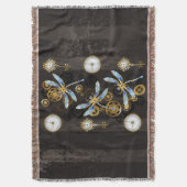 Couverture Dragonflies de Steampunk sur arrière - plan rayé b (devant Vertical)