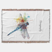 Couverture Dragonfly colorée personnalisable (Devant)