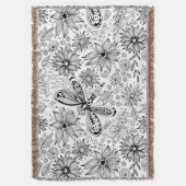 Couverture Dragonfly et doodle de fleurs (devant Vertical)