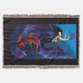 Couverture Dragons gothiques bleus sirène fantaisie violet (Devant)