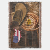 Couverture Drapeau américain Casquette lasso (devant Vertical)