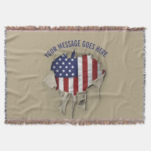 Couverture Drapeau américain déchiré, déchiré et déchiré Jete (Devant)
