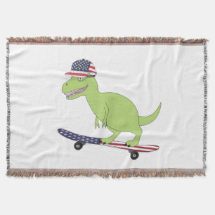 Couverture Drapeau américain Dinosaure Skate