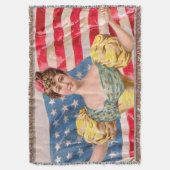 Couverture Drapeau américain Lady Liberty Independence (devant Vertical)