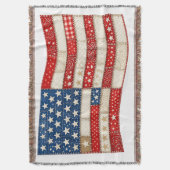 Couverture Drapeau américain PNG | Conception patriotique pat (devant Vertical)