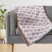 Couverture Drapeau américain Rouge Bleu Patriotique