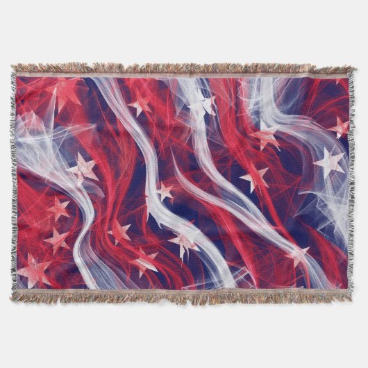Couverture Drapeau américain Throw Blanket (Devant)
