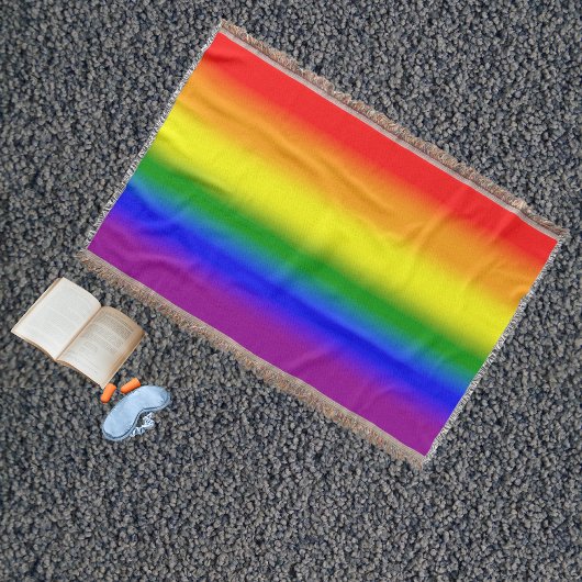 Couverture Drapeau arc-en-ciel de fierté LGBTQ+ à dégradé - D