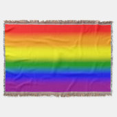 Couverture Drapeau arc-en-ciel de fierté LGBTQ+ à dégradé - D (Devant)
