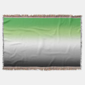 Couverture Drapeau aromantique à dégradé – Fierté aromantique (Devant)