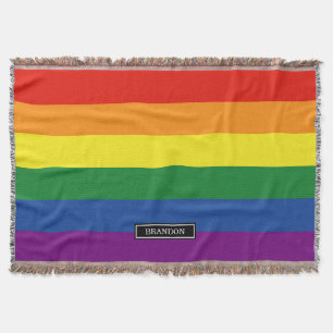 Couverture Drapeau d'arc-en-ciel de gay pride