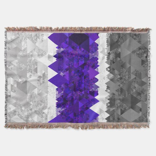 Couverture Drapeau de fierté Greygender Boho Géométrique Mod (Devant)