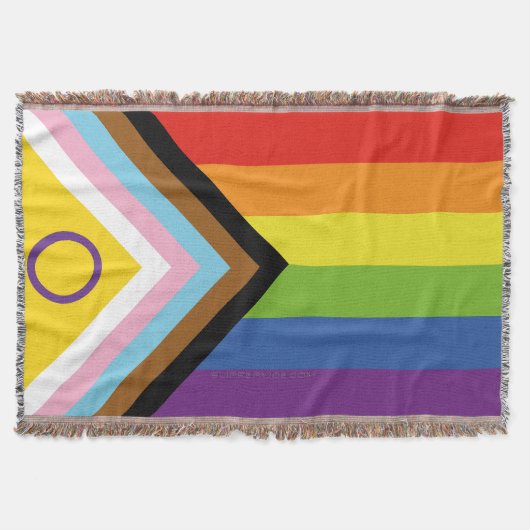 Couverture Drapeau de fierté intersexe de SlipperyJoe's fond (Devant)