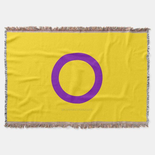 Couverture Drapeau de fierté intersexe de SlipperyJoe's fond (Devant)