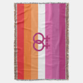 Couverture Drapeau de fierté lesbienne WLW (devant Vertical)