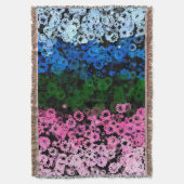Couverture Drapeau de fierté Omniromantique Fleuris Mignon Ré (devant Vertical)
