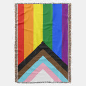 Couverture Drapeau de fierté Progress Pride de SlipperyJoe si (devant Vertical)