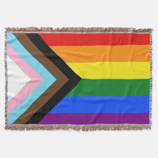 Couverture Drapeau de fierté Progress Pride de SlipperyJoe si (Devant)