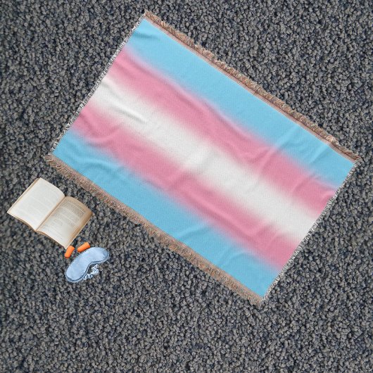 Couverture Drapeau de fierté transgenre à dégradé - Drapeau t