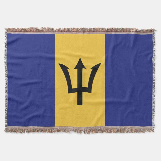 Couverture drapeau de la Barbade (Devant)
