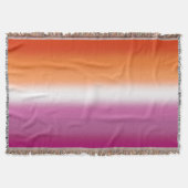 Couverture Drapeau de la fierté lesbienne à dégradé – Drapeau (Devant)