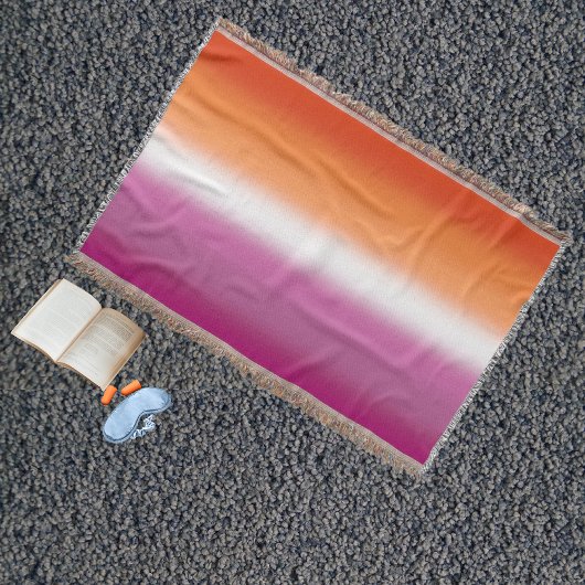 Couverture Drapeau de la fierté lesbienne à dégradé – Drapeau