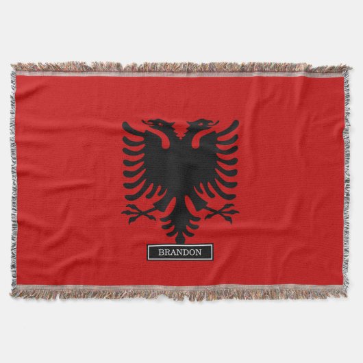 Couverture Drapeau de l'Albanie (Devant)