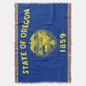 Couverture Drapeau de l'État de l'Oregon Imprimer Patriotique (devant Vertical)