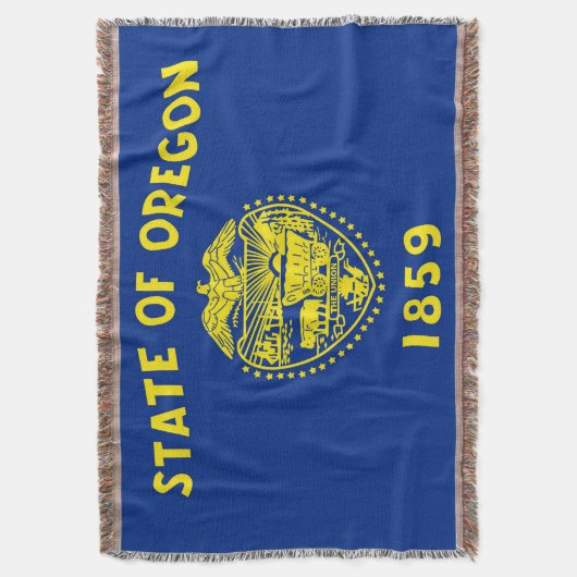Couverture Drapeau de l'État de l'Oregon Imprimer Patriotique (devant Vertical)