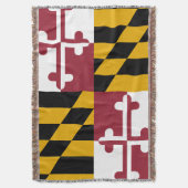 Couverture Drapeau de l'État du Maryland Imprimer Patriotique (devant Vertical)