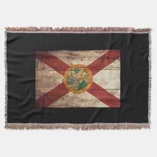 Couverture Drapeau d'état de la Floride sur le vieux grain e