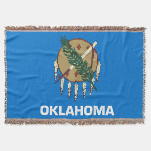 Couverture Drapeau d'État de l'Oklahoma Imprimer Patriotique