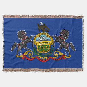 Couverture Drapeau d'État de Pennsylvanie Imprimer Patriotiqu