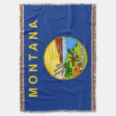 Couverture Drapeau d'état du Montana Imprimer Patriotique (devant Vertical)