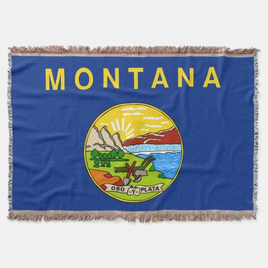 Couverture Drapeau d'état du Montana Imprimer Patriotique (Devant)