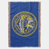 Couverture Drapeau d'état du Nebraska Imprimer Patriotique (devant Vertical)