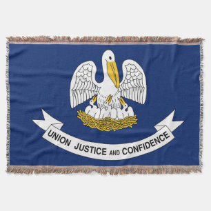 Couverture Drapeau d'État Louisiane Imprimer Patriotique