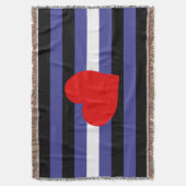 Couverture Drapeau et cœur de fierté en cuir (devant Vertical)