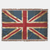 Couverture Drapeau grunge souillé d'Union Jack R-U (Devant)