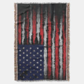 Couverture Drapeau Grunge U.S.A (devant Vertical)