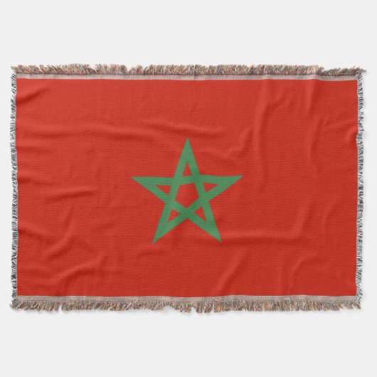 Couverture drapeau marocain (Devant)