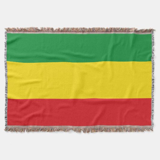 Couverture Drapeau rastafari éthiopien Rasta (Devant)