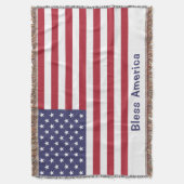 Couverture Drapeau rouge blanc et bleu patriotique américain (devant Vertical)